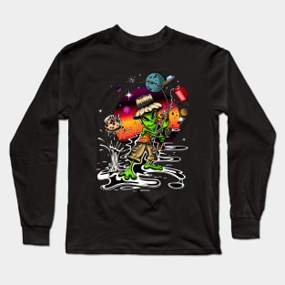 Space Fisherman Long Sleeve T-Shirt